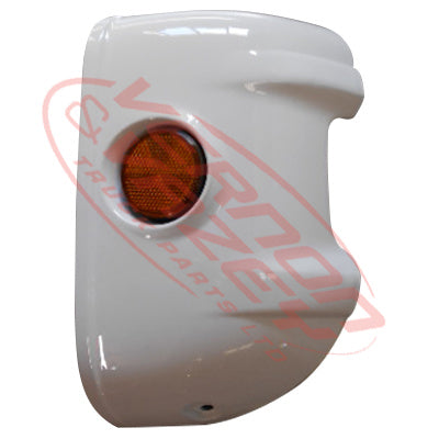 1684091-34 - FRONT BUMPER END - R/H - SHALLOW BUMPER - W/REFLECTOR - 2009- - NISSAN MK/LK/PK 1994- AFTERMARKET