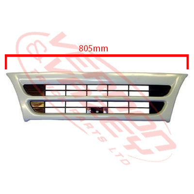 3097099-02 - GRILLE - NARROW - MAT WHITE - 1 BAR - ISUZU ELF NPR/NRR/NKR/NHR 1994- AFTERMARKET