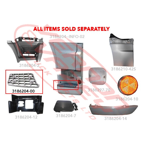 3186204-00 - STEP ALLOY - L=R - CENTRE & LOWER - HINO 700 2002- AFTERMARKET