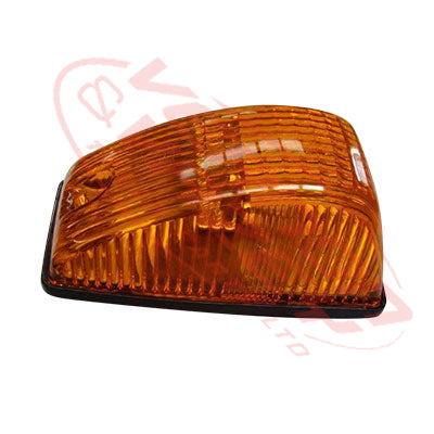 3186297-0 - SIDE LAMP - L=R - AMBER - IN FRONT DOOR - BLACK SURROUND - HINO PROFIA SH 2002-