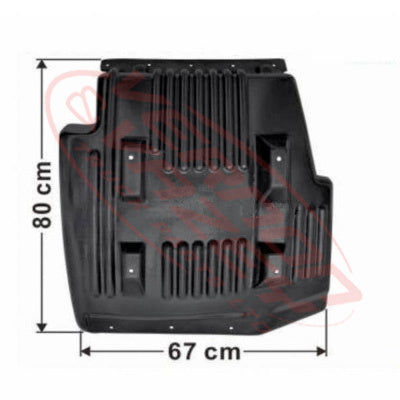 3191052-01 - MUDGUARD - L/H - REAR - WIDE - HINO RANGER PRO FC/FD/FG/FM 2002-