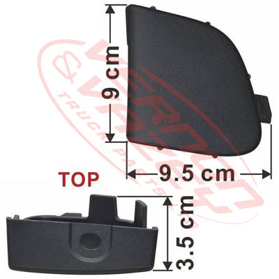 3191090-92 - FRONT BUMPER COVER OF BOLT - R/H - 2010- - HINO RANGER PRO FC/FD/FG/FM 2002-