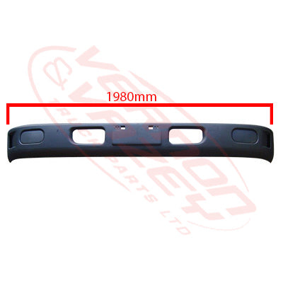 3798090-00 - FRONT BUMPER - WIDE CAB - W/FOG COVERS - MITSUBISHI CANTER FE5/FE6 1994- AFTERMARKET