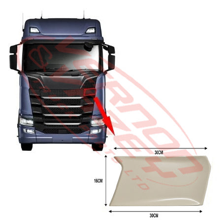 6594199-61 - GRILLE - MIDDLE FRAME - UPPER SIDE COVER - L/H - SCANIA P TRUCK - 2017-