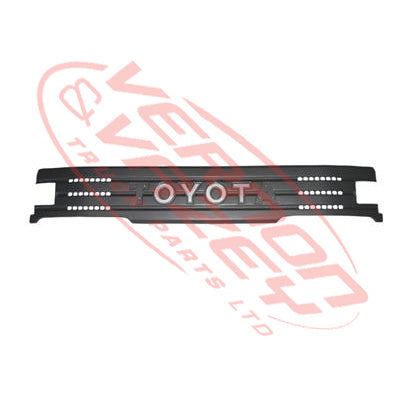 8185099-0 - GRILLE - NARROW CAB - UPPER - SLVR - TOYOTA DYNA BU60/BU85/BU66/BU96 1984-94