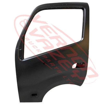 8187210-01 - FRONT DOOR SHELL - L/H - WITH MIRROR & SIDE LAMP HOLE - WIDE - TOYOTA DYNA / HINO DUTRO 2011-