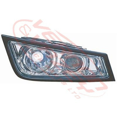 9013094-58 - FOG LAMP - R/H - CHROME W/BLACK TRIM - W/HIGH BEAM - VOLVO FH/FM - 2008-