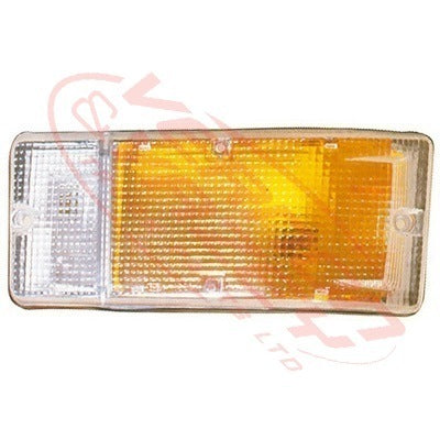 1296097-3 - CORNER LAMP - L/H - AMBER/CLEAR - DAIHATSU DELTA V59/V78/V76 1985-98