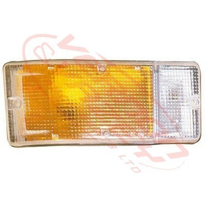 1296097-4 - CORNER LAMP - R/H - AMBER/CLEAR - DAIHATSU DELTA V59/V78/V76 1985-98