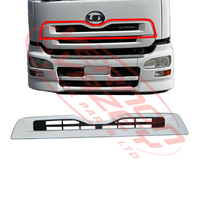 1688599-01 - GRILLE - UPPER - NISSAN QUON 2006- AFTERMARKET