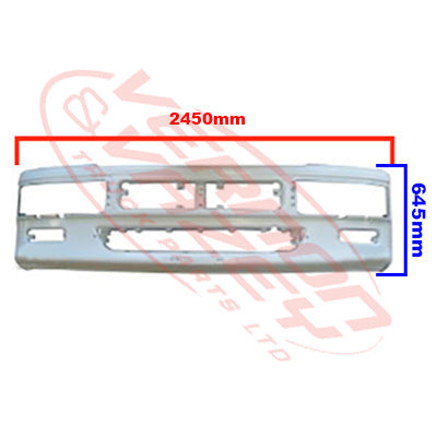 3081090-14 - FRONT BUMPER - 2450 x 645mm - ISUZU GIGA CVR/CXZ/CXM/EXR 1997- AFTERMARKET