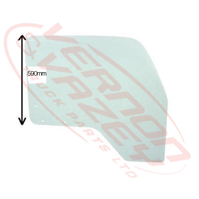 3097010-78 - GLASS - FRONT DOOR - R/H - HIGH ROOF - ISUZU ELF NPR/NRR/NKR/NHR 1994- AFTERMARKET