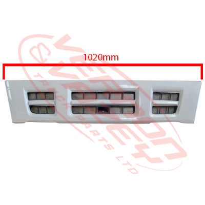 3097199-1 - GRILLE - LOWER - NARROW - WHITE - ONE BAR - ISUZU ELF NKR/NPR/NQR 2004- AFTERMARKET