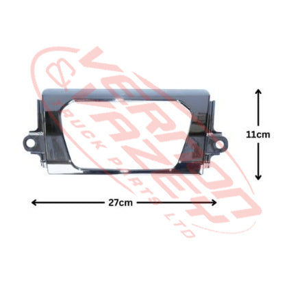 3186390-03 - BUMPER GRILLE CENTRE GARNISH SURROUND - CHROME - HINO 700 FS/FY 2017-