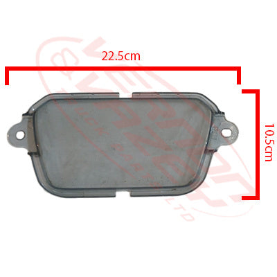 3186390-04 - BUMPER GRILLE CENTRE GARNISH - CLEAR - HINO 700 FS/FY 2017-