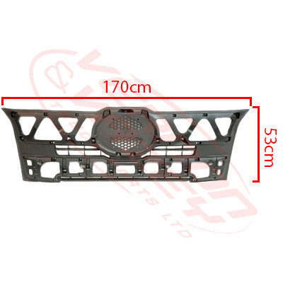 3186399-11 - GRILLE - UPPER INNER BRACKET - 170cm x 52cm - HINO 700 FS/FY 2017-