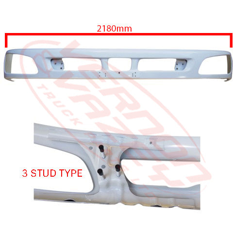 3191090-01 - FRONT BUMPER - WIDE - 3 STUD - HINO RANGER PRO FC/FD/FG/FM 2002-