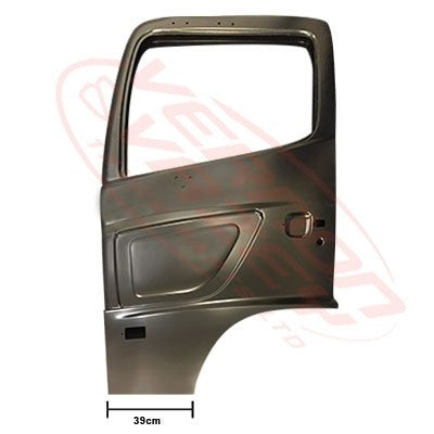3192010-05 - FRONT DOOR SHELL - L/H - W/MIRROR HOLES - HINO RANGER 500 2015-