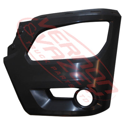 3192090-75 - FRONT BUMPER END - L/H - HIGH - W/HOLE FOR UPPER TRIM - HINO RANGER 500 2015-