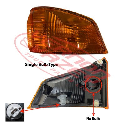 3192097-02 - CORNER LAMP - R/H - 1 BULB TYPE - HINO RANGER 500 2015- FM / GH