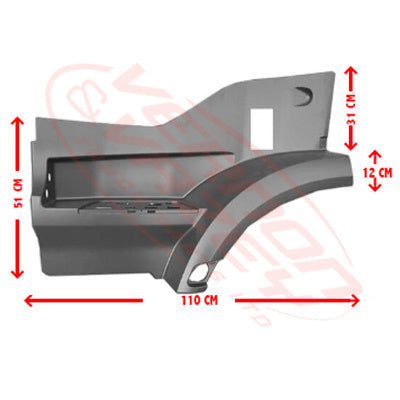 3575304-11 - STEP PANEL - UPPER - L/H - MERCEDES BENZ ACTROS - MP4