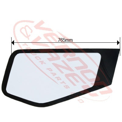 3787010-80 - GLASS - FRONT DOOR - LOWER - L/H - W/PAINTED EDGE - NZ NEW - MITSUBISHI FM615/FK516 1994-