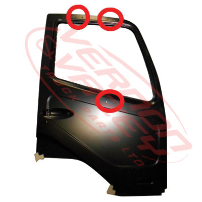 3787110-04 - FRONT DOOR SHELL - R/H - WITH 6 MIRROR ARM HOLES - MITSUBISHI FIGHTER 2006- AFTERMARKET