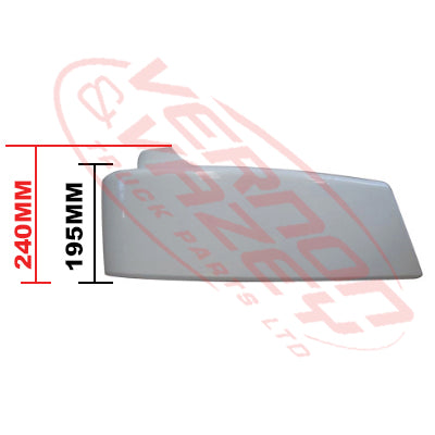 3787190-24 - FRONT BUMPER GARNISH - R/H - 240MM HIGH - MITSUBISHI FIGHTER 2006-  H/L IN CORNER PANEL