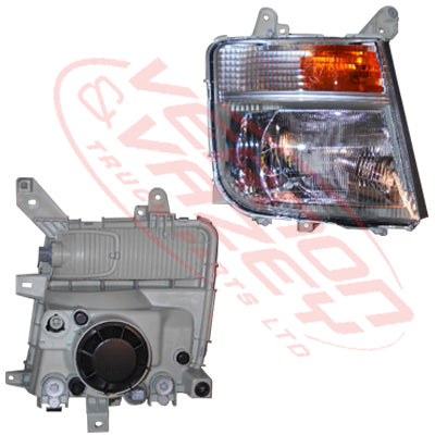 3787194-2 - HEADLAMP - R/H - H/L IN CORNER PANEL - ELECTRIC ADJ - MITSUBISHI FIGHTER 2008-