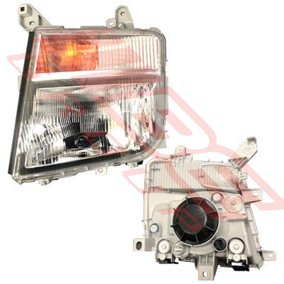 3787194-3 - HEADLAMP - L/H - H/L IN CORNER PANEL - MANUAL ADJ - MITSUBISHI FIGHTER 2008-
