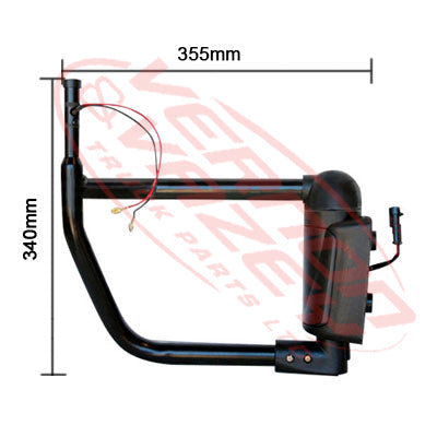 3798216-09 - MIRROR ARM - DOOR MOUNT - L/H - 355mm LONG - MITSUBISHI CANTER FE7/FE8 2011-