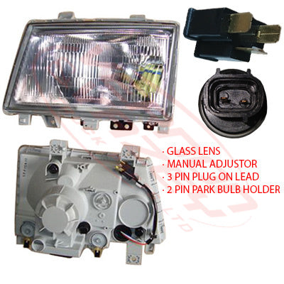 3798194-3 - HEADLAMP - L/H - K-TYPE - GLASS - MITSUBISHI CANTER FE7/FE8 2005- AFTERMARKET
