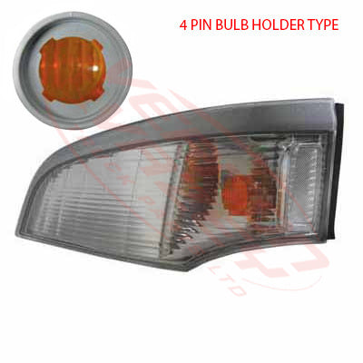 3798197-71 - FRONT LAMP - L/H - K-TYPE - W/CLEAR REFLECTOR - MITSUBISHI CANTER FE7/FE8 2005- AFTERMARKET
