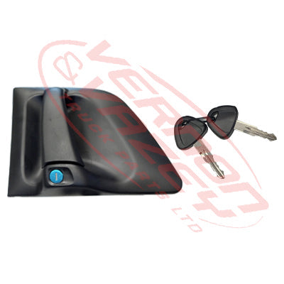 6594010-72 - DOOR HANDLE  - OUTER - WITH KEY - R/H - SCANIA P/R TRUCK - 2009-