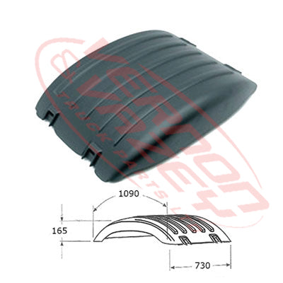 6594052-01 - REAR MUD GUARD - TOP - MIDDLE - L=R - SCANIA P/R TRUCK - 2009 - 2018