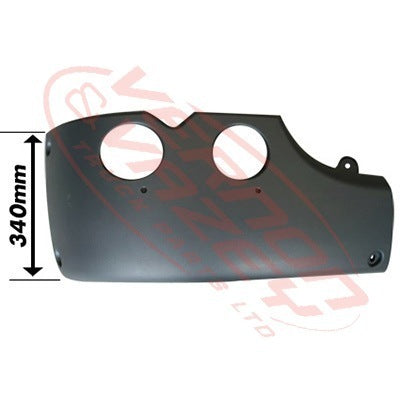 6593090-74 - FRONT BUMPER END - R/H - 340mm HIGH - SCANIA P/R TRUCK - 2003-      HIGH BUMPER
