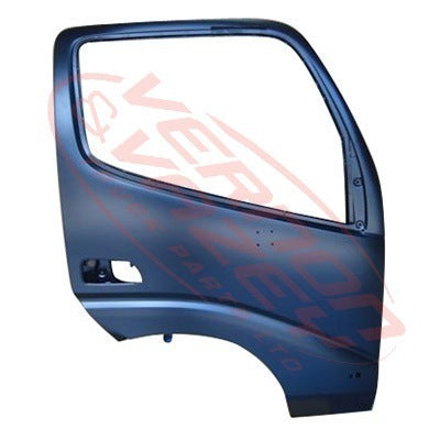 8187010-08 - FRONT DOOR SHELL - R/H - W/MIRROR AND REFLECTOR, W/O LAMP HOLE - TOYOTA DYNA XZU3 / XZU4 2000- AFTERMARKET