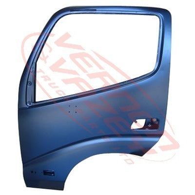 8187010-09 - FRONT DOOR SHELL - L/H - W/MIRROR AND REFLECTOR AND LAMP HOLE - TOYOTA DYNA XZU3 / XZU4 2000-
