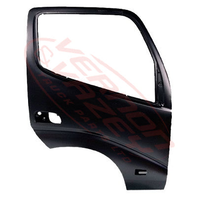 8187210-06 - FRONT DOOR - R/H - W/MIRROR & SIDE LAMP HOLES - W/O REFLECTOR HOLE - TOYOTA DYNA / HINO DUTRO 2011-