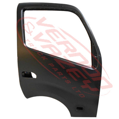 8187210-02 - FRONT DOOR SHELL - R/H - WITH MIRROR & SIDE LAMP HOLE - WIDE - TOYOTA DYNA / HINO DUTRO 2011- AFTERMARKET
