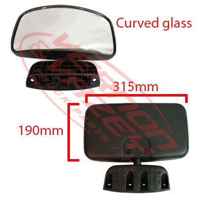 8187216-81 - KERB MIRROR - L/H - ABOVE DOOR - WIDE CAB - TOYOTA DYNA / HINO DUTRO 2011- AFTERMARKET