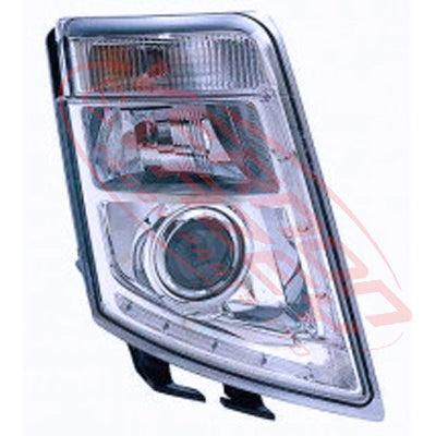 9013094-08 - HEADLAMP - R/H - CHROME - LED - MANUAL - HID - VOLVO FH/FM - 2008-