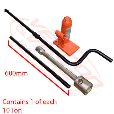 HBJ-SET-01 - HYDRAULIC BOTTLE JACK - SET - 4TON - UNIVERSAL - ALL MAKES/MODELS