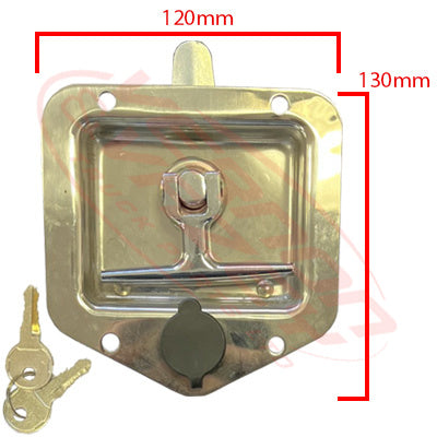 TOOLBOX LOCK - W/KEY - 'T' HANDLE - UNIVERSAL - ALL MAKES/MODELS - TBL-0001